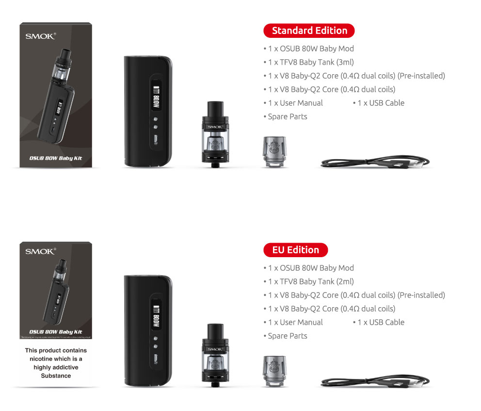 SMOK OSUB Baby 80W TC Starter Kit online in pakistan