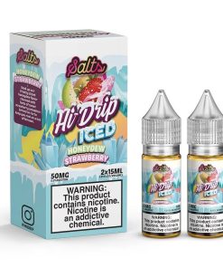 ICED Honeydew Strawberry Salt Nic By HI-DRIP Salts (30ml) 20mg/50mg