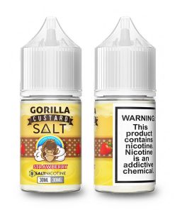 Gorilla Custard Nicotine Salts – STRAWBERRY 30ml,(30mg/50mg)