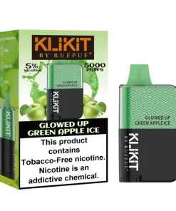 Glowed Up Green Apple Ice Disposable Vape