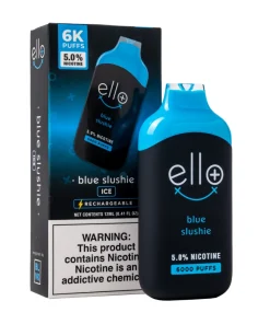 ELLO PLUS BY BLVK BLUE SLUSHIE DISPOSABLE 6000PUFF VAPE