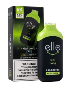 ELLO PLUS BY BLVK KIWI BANG DISPOSABLE 6000PUFF VAPE
