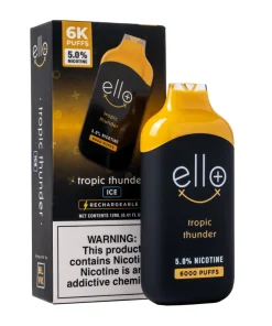 ELLO PLUS BY BLVK TROPIC THUNDER DISPOSABLE 6000PUFF VAPE